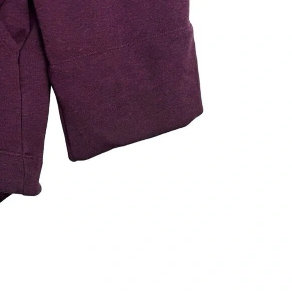 Athleta Cozy Karma Funnel Neck Sweatshirt Spiced Cabernet Fleece Lined US M - Picture 9 of 13